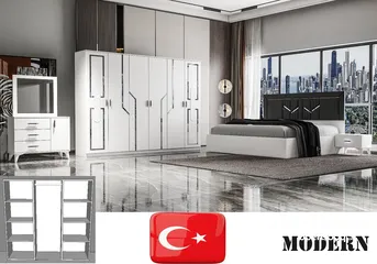  15 غرف نوم تركي 7 قطع شامل التركيب والدوشق مجاني