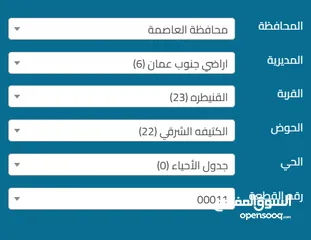  7 قطعة ارض للبيع في القنيطرة حوض الكتيفة الشرقي (22) - قطعة رقم (11)  بمساحة (11) دونم - وبسعر مغري