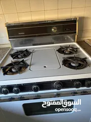  3 غاز و فرن أمريكي بأربع شعلات