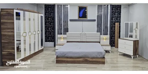  18 اوفر غرف نوم تركي مميزه 7 قطع شامل التركيب والدوشق الطبي مجاني