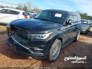  1 إنفينيتي QX80 2018 للبيع بالحادث