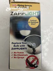  2 إضاءة LED ZAPPLIGHT وإضاءة للبعوض 2in1