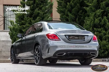  2 Mercedes C200 2019 Mild hybrid Amg kit Night Package   السيارة وارد الشركة و قطعت مسافة 83,000 كم