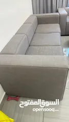  5 Sofa 4 seaters grey color