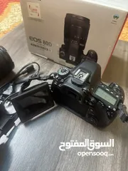  6 كانون 80D احترافيه بحالة ممتازه