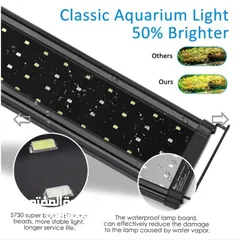  10 AQQA fish tank light,  إنارة حوض سمك نهري و نباتي