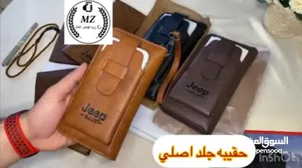  13 حقيبة jeep الشبابية   القياس : size 21*12*3cm  الألوان : اسود - جوزي