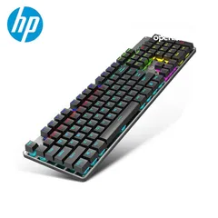  5 keyboard hp Mechanical Gaming GK100 كيبورد كمينكل من اتش بي مضيئ ملون RGB Light