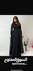  1 فساتين سهرة طويلة راقية اكمام شلال شيفون
