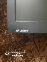  4 شاشة "hp le1901w 19 مع ستاند متحرك موضح كلشي بالصور