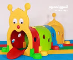  3 لعبة نفق وجسر  الدوده  الجماعي  يناسب حضانه و روضه و مدرسه وحديقة منزل و غرف الاطفال