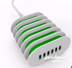 1 شاحن LDNIO المكتبي 7A ذو 6 منافذ USB سريع