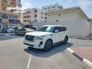  1 DHS 61000/=   NISSAN PATROL LE  بلاتينيوم  - خليجي  - رقم واحد  - 5 كيمرات  - رادار  - مكيناه كبيره