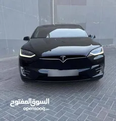  4 Tesla model x 2019 long range dual motor  فحص كامل+ الها كرت بالشكركه