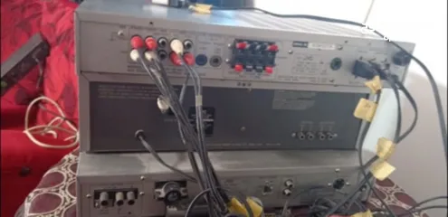  2 جهاز نوع JVC شغال على الفحص نظام ترندسترات كهرباء 220صوت خرافي