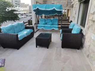  2 طقم طاولة مع 4 كراسي خشب زان طوي للحديقه للرحلات