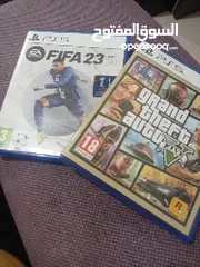  4 GTA 5 + FIFA 23 GREAT CONDITION