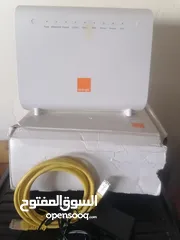  1 رواتر اورنج منزلي فابير للبيع بحالة جديد بسعر 10 دنانير