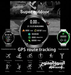  6 ساعه GT4 برو ساعة ذكية للرجال ، خاصية NFC، لتحديد المواقع ، معدل ضربات القلب ، HD مكالمة صوتية ، IP