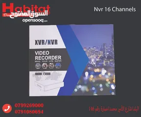  1 جهاز NVR 16 قناة ذكي يعمل على تطبيق Tuya بدقة H.265+ ودعم AHD/DVR/NVR