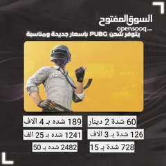  1 شحن شدات ببجي عن طريق الايدي و ايتونز