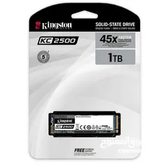  1 1TB (1000GB) KINGSTON KC2500 M.2 NVME 3D NAND 45X SPEED DESKTOP - LAPTOP GAMING SSD