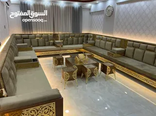  8 جلسات خليجة 16 مقعد تفصيل جميع الجلسات حسب الطلب والقياس مفروشات ماسة لاتردد بل اتصال والحجز