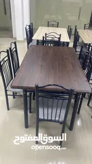  6 Dining Table Marble and Wood