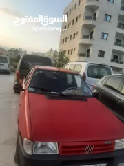  7 فيات اونو 92 للبيع لون احمر