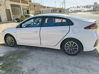  9 هيونداي ايونيك 2018 فحص للبيع لون ابيض جمرك2022 مالك واحد في الاردن