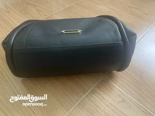  8 chris bella black leather purse for women. شنتة/شنطة/حقيبة كريس بيلا جلد اسود نسائية حجم كبير جديدة