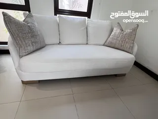  4 Sofa set with arm chairs - طقم جلوس