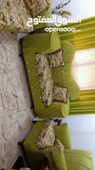  1 طقم كنب ملووووكي شبه جديد خشب تفصيل
