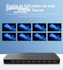  2 موزع شاشات 8*1 HDMI Splitter