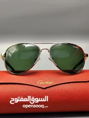  8 كارتير بمواصفات عالية جداً أعلى كواليتي   عدسة زجاج لون زيتوني مميز جداً  العدسة UV حماية من الإشعاع
