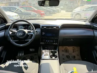  14 هونداي توسان NLine ترخيص 2022 محرك 1600 هايبرد plug in/يقطع على الشحنه 65 كيلو متر