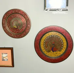 21 (نوادر نحاسية) أطباق تعليق وديكورات قديمة مميزة.