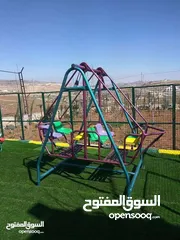  16 جميع العاب الحدائق والمتنزهات والحضانات من مراجيح وسحاسيل وكراسي بحر واطقم تارتان