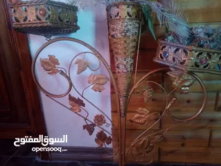  4 ستاند ورد لونه ذهبي