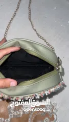  2 شنطة كتف لون زيتي