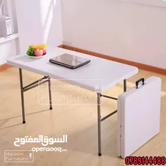  1 طاولة قابلة للطي من كامب ماستر (YCZ-122Z-2) لون ابيض - 4 قدم