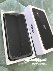  2 Iphone 11 black 64gb brand new with charger  ايفون 11 اسود 64 جيجا اصلي جديد مع الشاحن