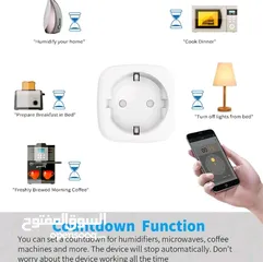  2 قابس WiFi وبلوتوث ذكي 20 أمبير نظام الماني