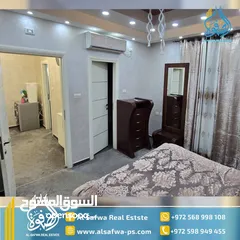  9 شقه مميزة جدا مفروشه للايجار موقع استراتيجي قرب بلديه رام الله قريب من كل الخدمات مع ترس