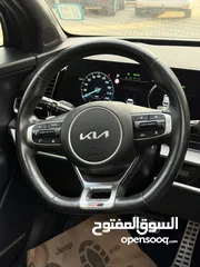  12 كيا سبورتاج GT Line ترخيص 2022 محرك 1600 هايبرد  جير أوتوماتيك 240 حصان