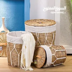  19 تشكيلة سلال القش ولقماش اشي بجنن ومتكتك