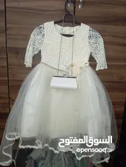  4 فستان اطفال زفاف