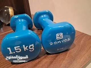  1 1.5 kg dumbells for kids and women