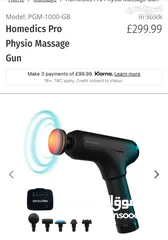  1 Homedics Pro Physio Massage Gun, مسدس مساج وارد بريطانيا صناعة شركة أمريكية