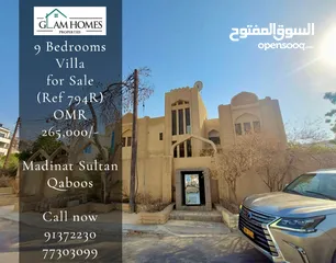  1 9 Bedrooms Villa for Sale in Madinat Sultan Qaboos REF:794R